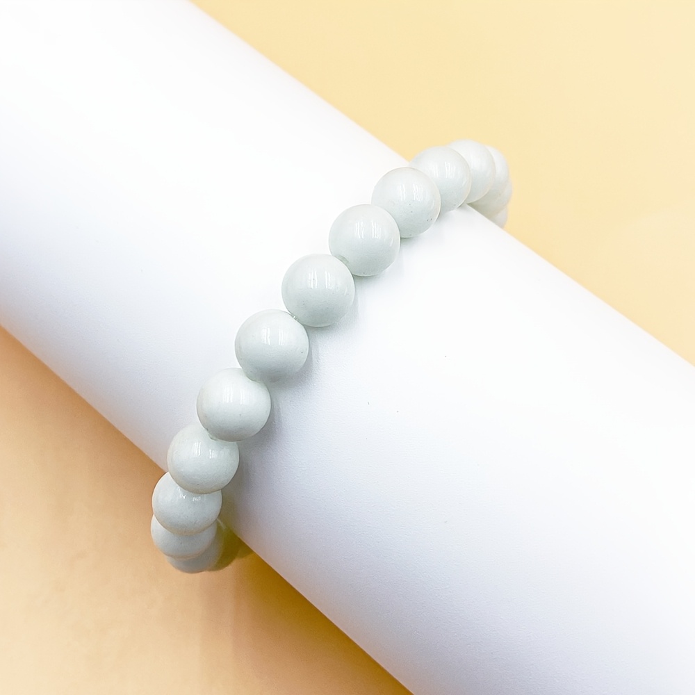 Luminous Bead Bracelet for Women Elastic Rope Synthetic Stone Perfect Gift